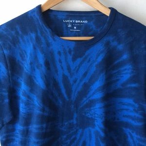 Lucky Brand Blue Dye Tshirt Medium NWOT